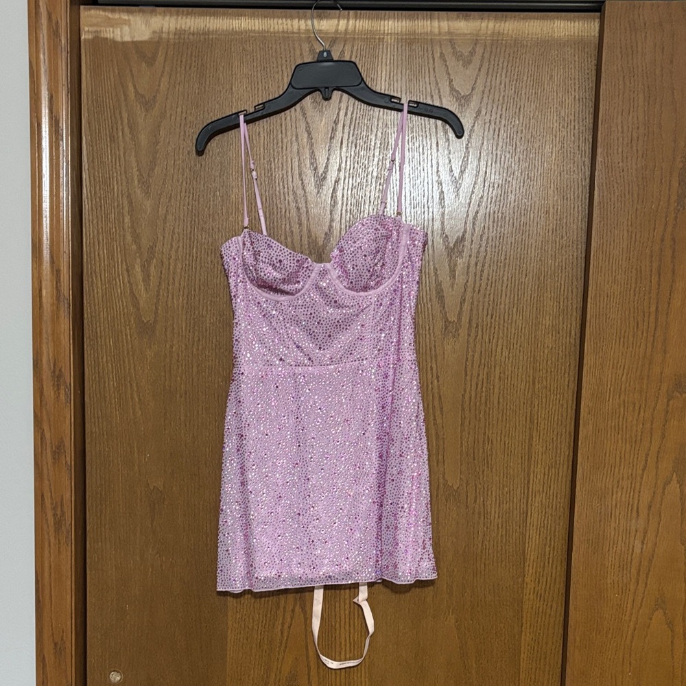 Oh Polly Lavender Sequin Dress
